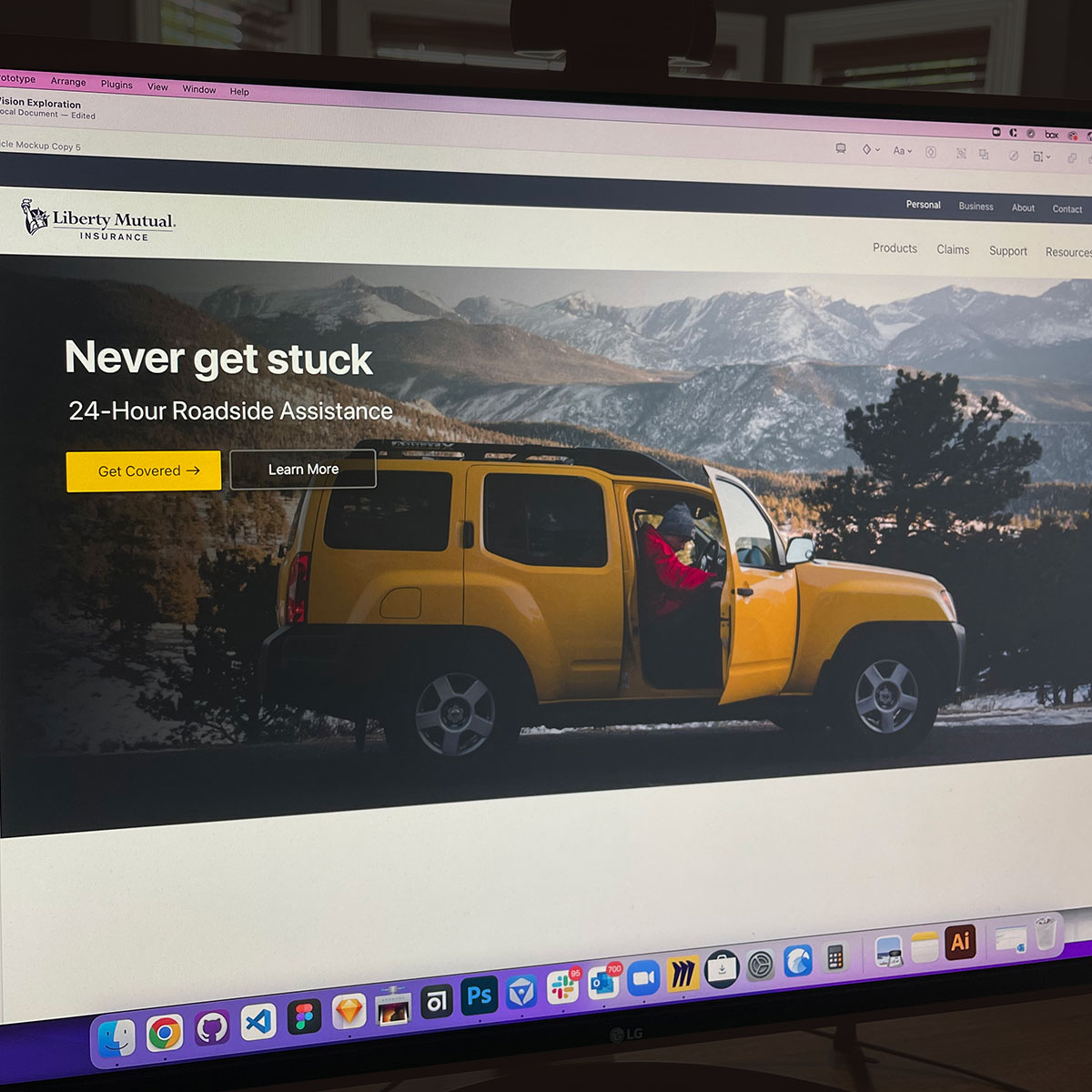 Liberty Mutual car insurance landing page