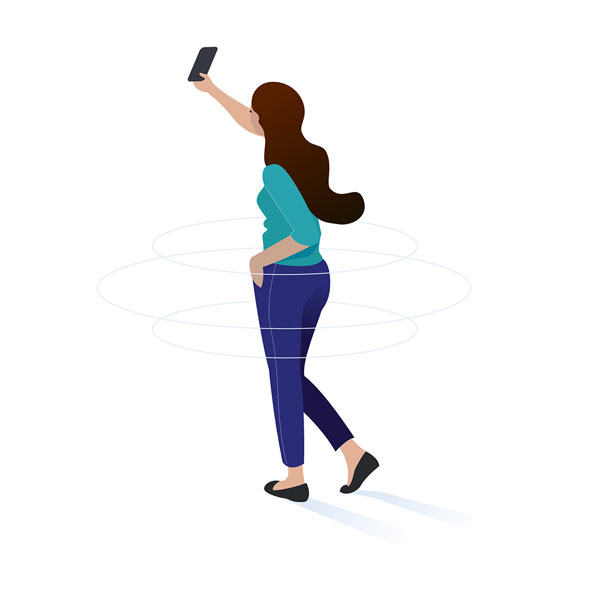 Liberty Mutual selfie illustration